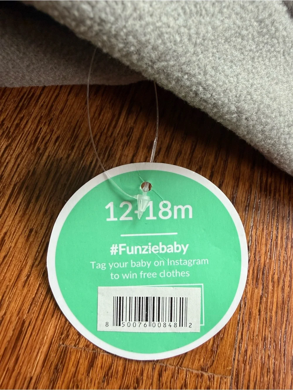NEW Cuddle Club Grey Fleece Dinosaur Bunting with Hood 12-18 Months